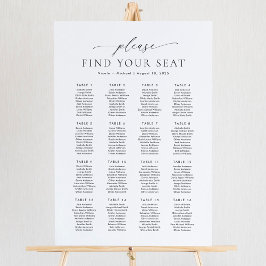 16 Tafels Gelieve Uw Plaats Te Vinden Zitplaatsenk Poster