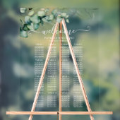 16 Tafels Groen Bruiloft Zitschema Acryl Bord (Neutraal)