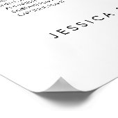 16 Tafels Modern Vind Je Stoel Zitplaatsindeling Poster (Hoek)