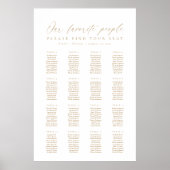 16 Tafels Onze Favoriete Mensen Zittingkaart Poster (Voorkant)