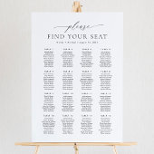 16 Tafels Vind uw Zitplaatskaart Poster