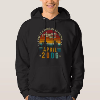 16 Th Birthday Awesome Since April 2006 Ep Hoodie