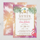 16 Tropische ananas en palmbomen Birthday Kaart (Voorkant / Achterkant)