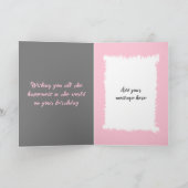 16 Vandaag Voeg foto en naam toe Grijs Roze Verjaa Kaart (Binnen)