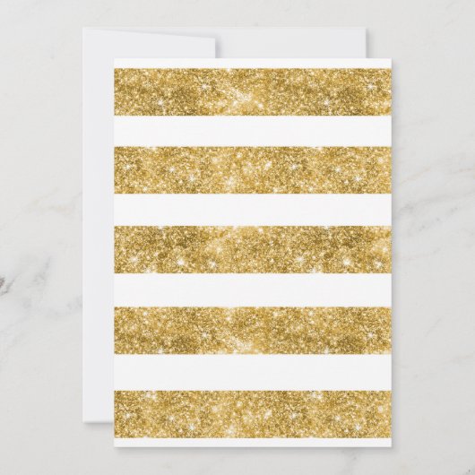 16 Verjaardagsfeest - Sweet Sixteen Gold Glitter Kaart (Achterkant)