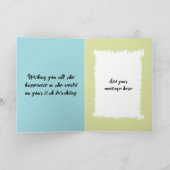 16 voeg vandaag foto leeftijdsnaam turkooise toe v kaart (Binnen)