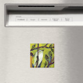 16 Vogels, nr. 10 - Vierkante magneet (Insitu (Vaatwasser))