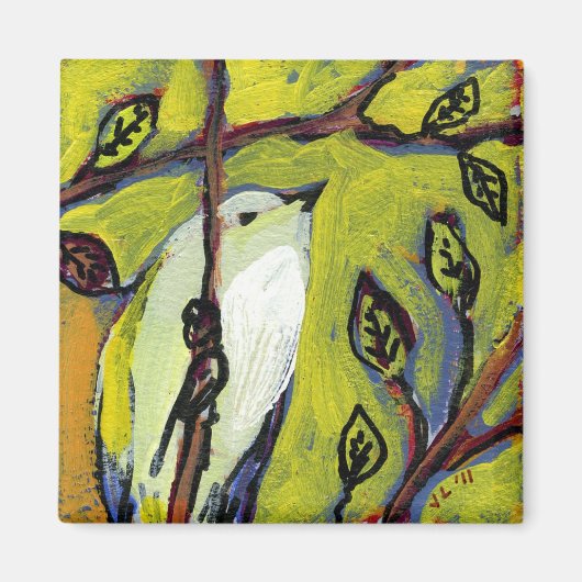16 Vogels, nr. 10 - Vierkante magneet (Voorkant)