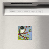 16 Vogels, nr. 16 - Vierkante magneet (Insitu (Vaatwasser))