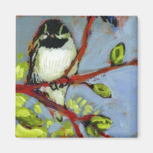 16 Vogels, nr. 16 - Vierkante magneet (Voorkant)