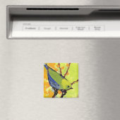 16 Vogels, nr. 2 - Vierkante magneet (Insitu (Vaatwasser))