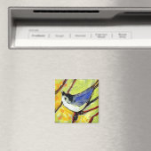 16 Vogels, nr. 6 - Vierkante magneet (Insitu (Vaatwasser))