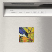 16 Vogels, nr. 9 - Vierkante magneet (Insitu (Vaatwasser))