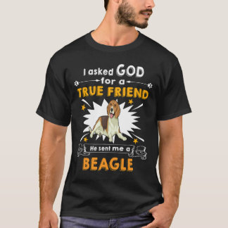 16 Vroeg God ware vriend een Beagle T-shirt