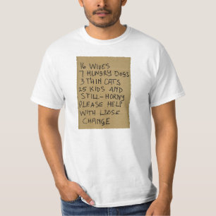 16 vrouwen 7 hongerige honden 3 dunne katten 25 ki t-shirt