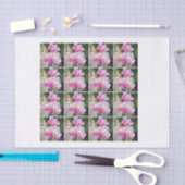 16 waterverf roze orchidee ontledingschintz tissuepapier (Craft)