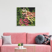 16"x16" Echinacea's Canvas Afdruk (Insitu (Woonkamer))