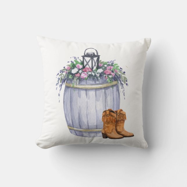 16 "x16" Sierkussen Zomer Land Bruiloft Rustiek (Voorkant)