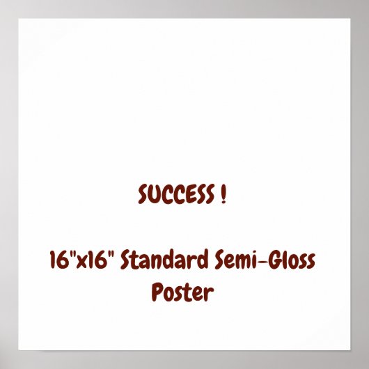 16"x16" Standaard Halfglans Poster (Voorkant)