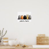 16 x 12 Cartoon katposter Poster (Keuken)