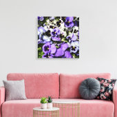 16 x 16 Paarse onderzetters Canvas Afdruk (Insitu (Woonkamer))