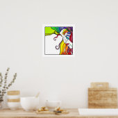 16" X 16" POSTER Electra Pop Art Diva (Keuken)
