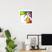 16" X 16" POSTER Electra Pop Art Diva (Thuiskantoor)