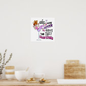 16" X 16" POSTER - TE VEEL MARTINI'S (Keuken)