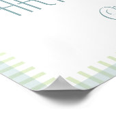 16 x 20-inch Poster met blauwe lijn $ 13,50 (Hoek)