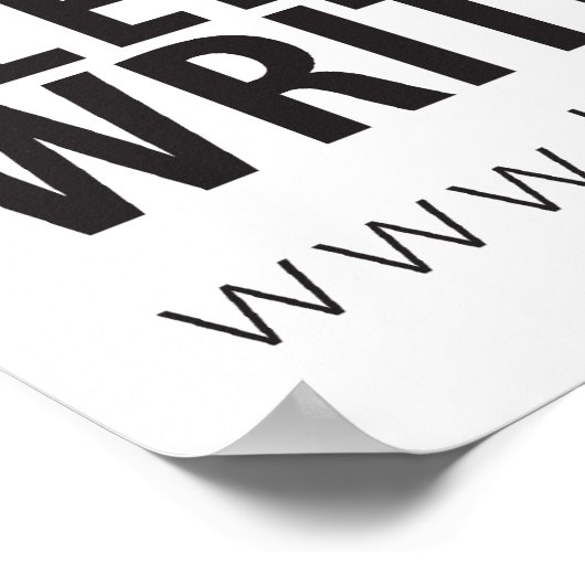 16 x 20 inch wanneer Poster schrijven (Hoek)