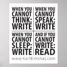 16 x 20 inch wanneer Poster schrijven