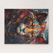 16" x 20" Kleurrijke Leeuw, 520 stuks, Jigsaw Puzz Legpuzzel (Horizontaal)