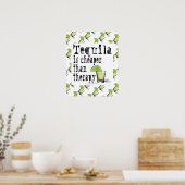16" x 20" POSTER, TEQUILA IS GOEDKOPER DAN THERAPI Poster (Keuken)