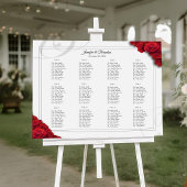 16 x 20 Rode Rozen Zitplaats Grafiek Poster