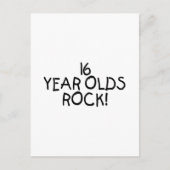 16 Year Olds Rock Briefkaart (Voorkant)