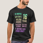 16 Years Married Funny 16th Wedding Anniversary T-shirt (Voorkant)