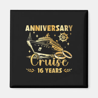 16 Years Of Marriage 16th Wedding Anniversary Crui Magneet