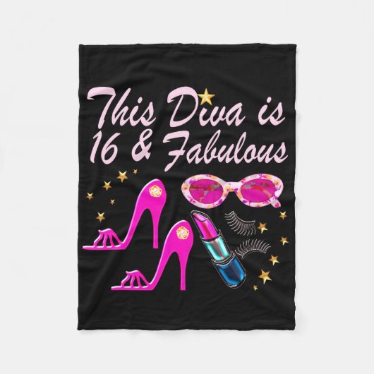 16 YR OLD PRIMA DONNA FLEECE DEKEN (Voorkant)