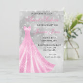 16 zestienjarige feestdag roze grasmat kaart (Staand voorkant)