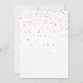 16 zestienjarige Roos Gold Glitter Kaart (Achterkant)