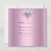 16 zestienjarige roze vlinder kaart (Achterkant)