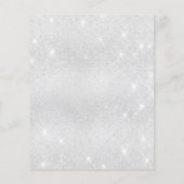 16 zilverblauwe kiezelballonnen uitnodiging (Achterkant)