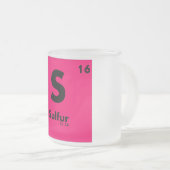 16 Zwavel | Periodieke tabel van elementen Matglas Koffiemok (Voorkant rechts)