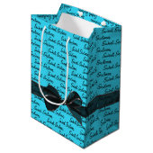 16 zweet, op Aqua Medium Cadeauzakje (Voorkant Gekanteld)