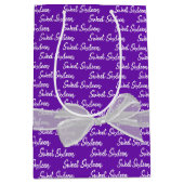 16 zweet op Paarse dag Medium Cadeauzakje (Voorkant)