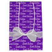 16 zweet op Paarse dag Medium Cadeauzakje (Achterkant)