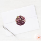 16de Bridal Wedding Ballon BURGUND GOLD Ronde Sticker (Envelop)