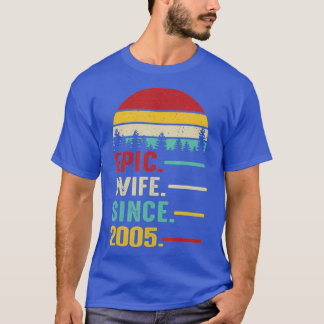 16de bruiloft Jubileum Gift for her Epic Wife T-shirt