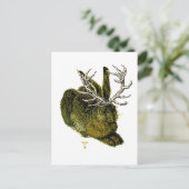 16de eeuw Jackalope Briefkaart (Staand voorkant)
