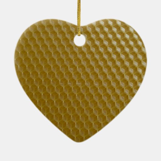 16de Jubileum van de bruiloft, Wax Keepomwille Hea Keramisch Ornament (Achterkant)